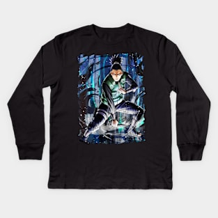 SHIKAMARU NARA MERCH VTG Kids Long Sleeve T-Shirt